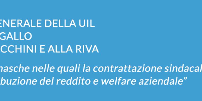 Il segretario generale della Uil, Carmelo Barbagallo, in visita a Bergamo